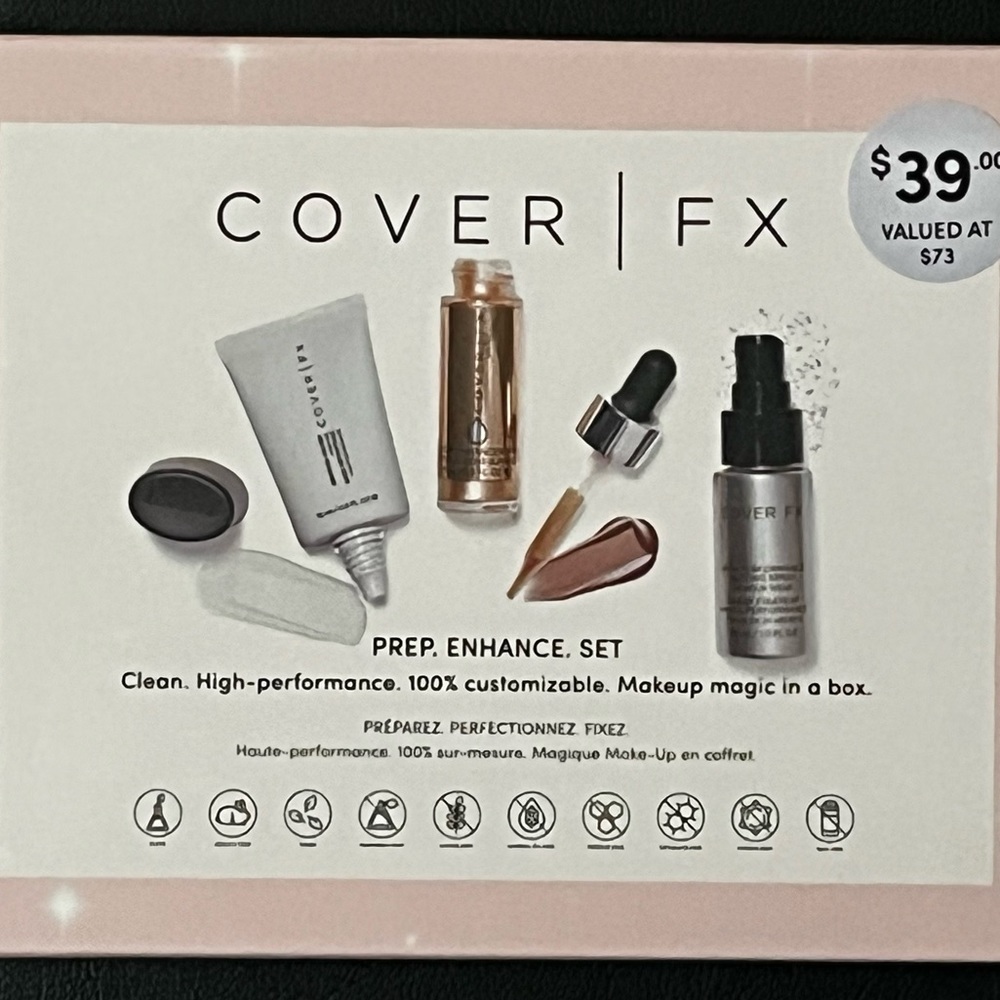COVER FX Prep Enhance Set $73 value
